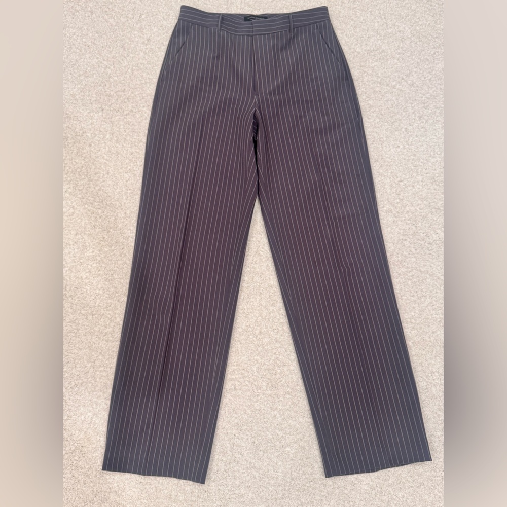 Banana Republic Gray Pinstripe Suit Pants
